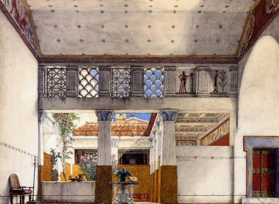 Alma-Tadema Lawrence - Interieur de la maison de Caius Martius.jpg